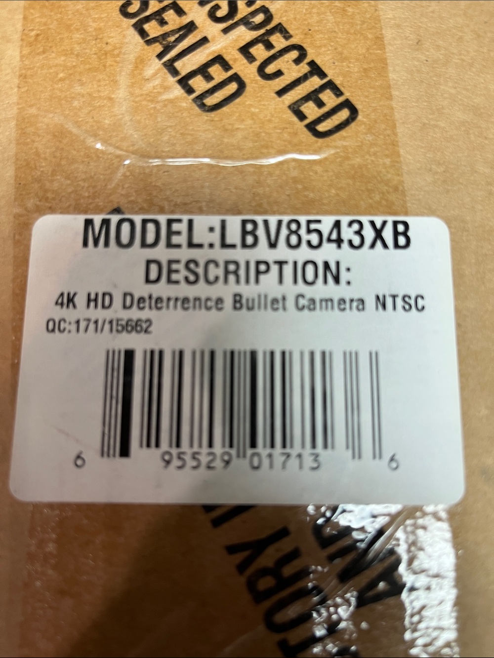 4K HD Deterrence Bullet Camera NTSC - Black
